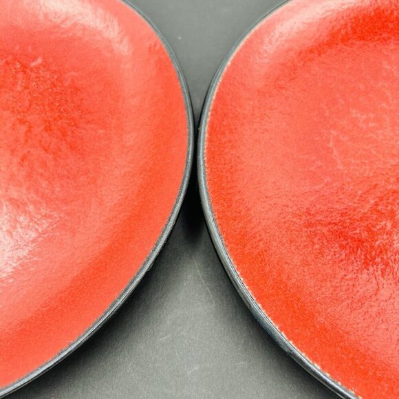 Target Home Red Black Solstice 9” Salad Plates Set of 2 - Picture 4 of 9